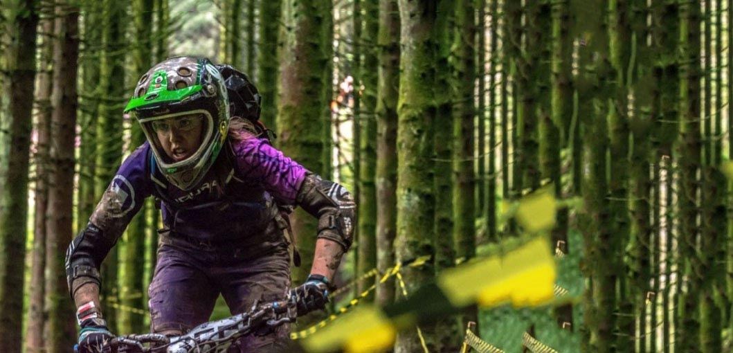 Team Tredz Rider Alex in action in the woods